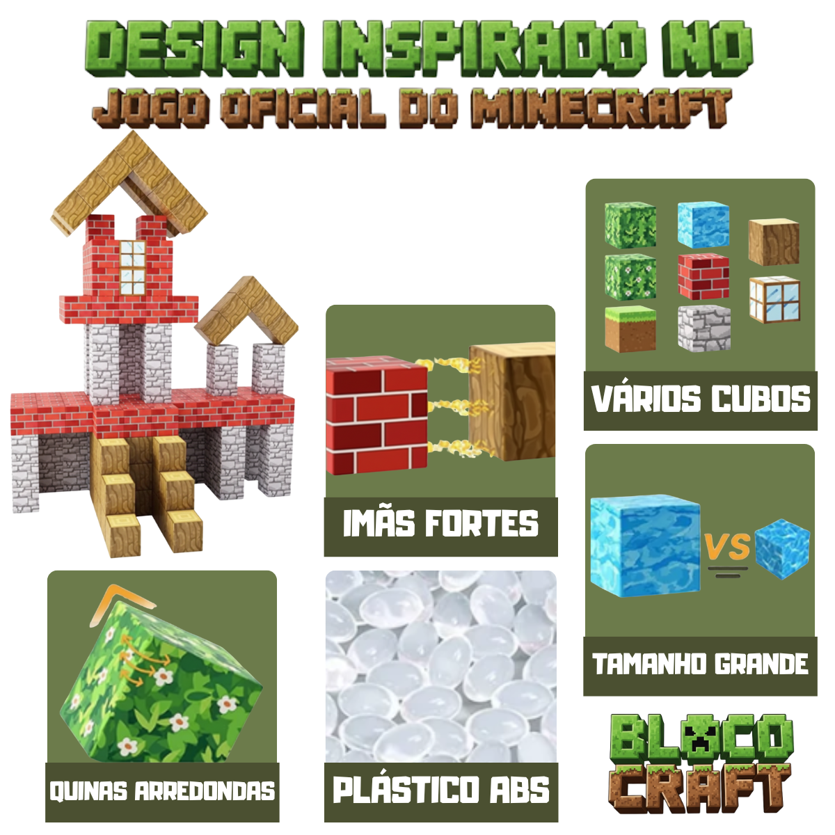 Aldeia Costeira Minecraft® (192 Blocos)