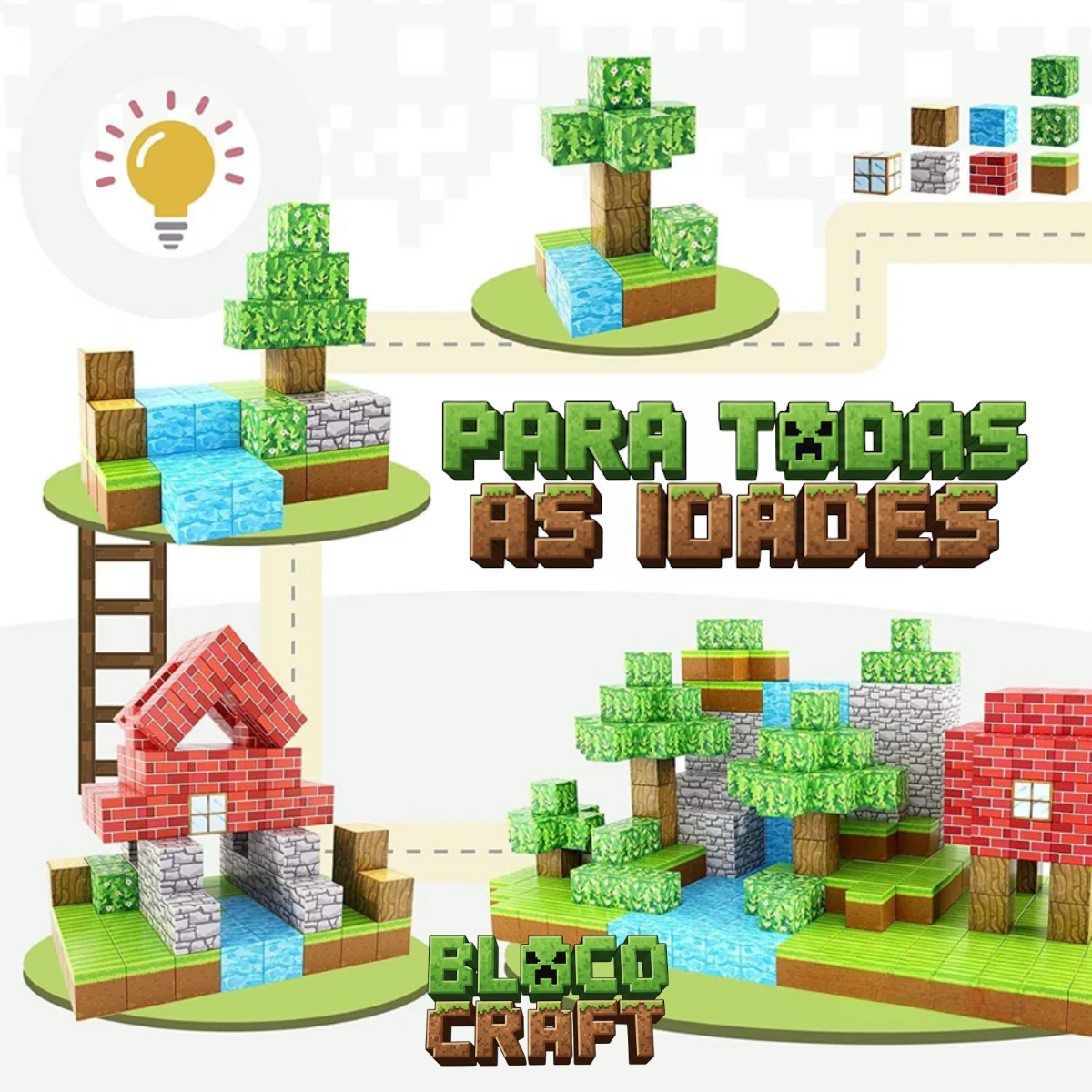 Aldeia Costeira Minecraft® (192 Blocos)