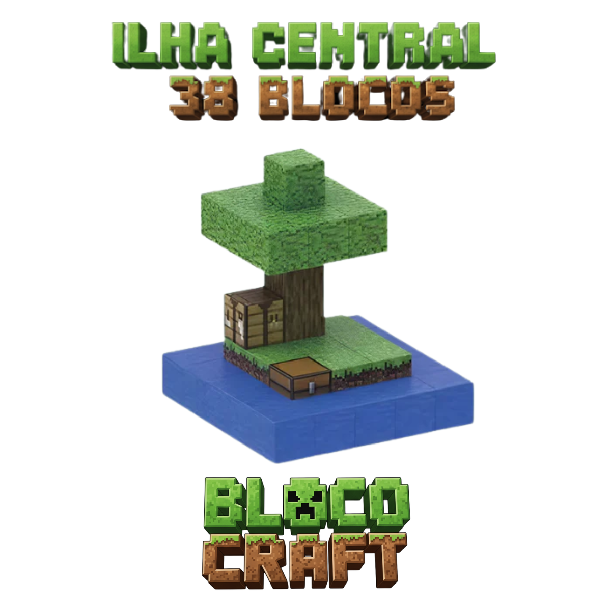 Ilha Central Minecraft® (38 Blocos)