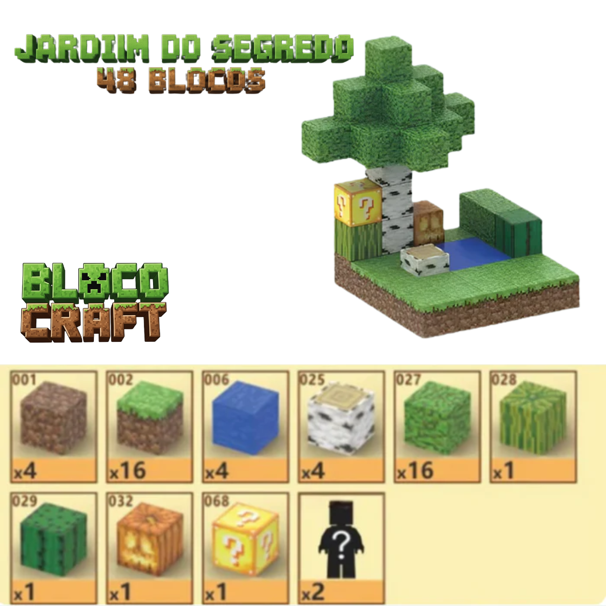 Jardim do Segredo Minecraft® (48 Blocos)