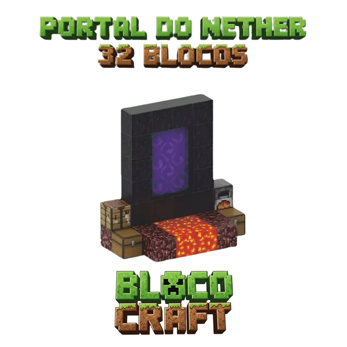 Portal do Nether Minecraft® (32 Blocos)