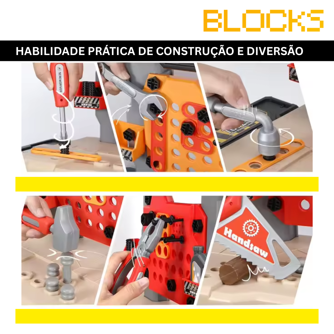 Kit Obra Divertida - Ferramentas Qualidade Premium (+150 utensílios)
