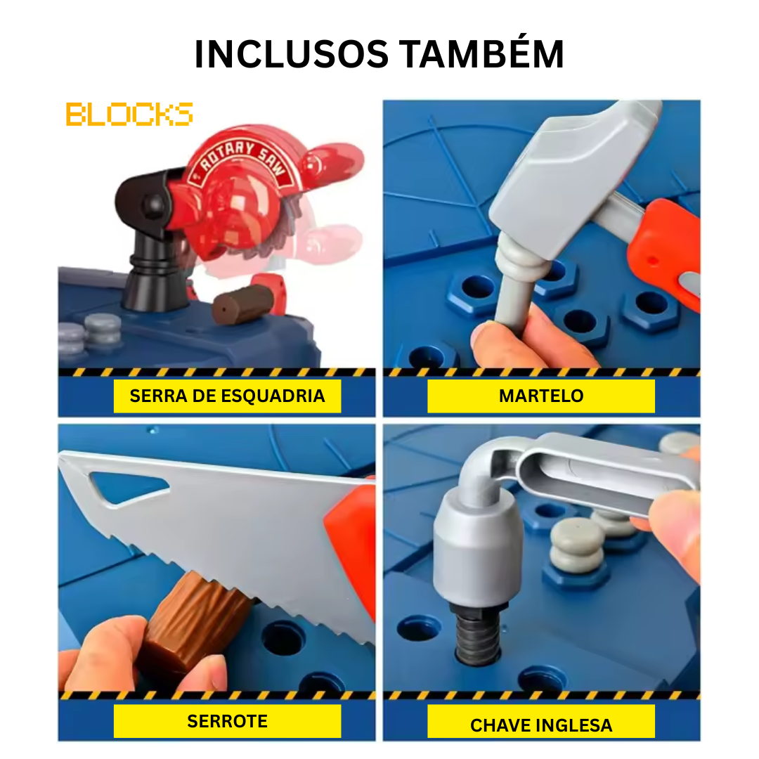 Kit Obra Divertida - Ferramentas Qualidade Premium (+150 utensílios)